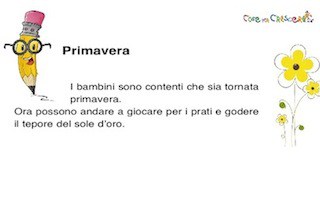 Dettato Sulla Primavera Breve Testo Classi Prima E Seconda Primaria