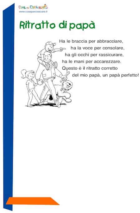 Ritratto Di Papa Poesia E Filastrocca Per La Festa Del Papa