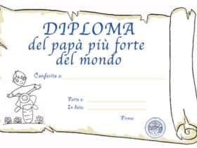 Diploma di papà più forte