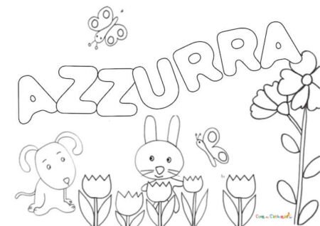Azzurra Da Colorare Disegno Del Nome Da Stampare Subito azzurra-da-colorare-disegno-del-nome-da-stampare-subito