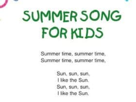 Summer song for kids: canzone sull'estate in inglese per bambini