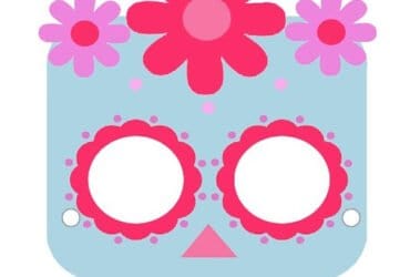 Maschera da teschio messicano per bambini