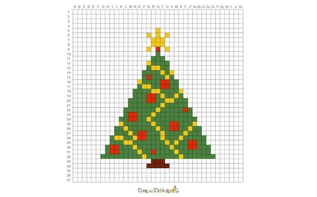 Albero di Natale pixel art