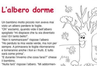 L'albero dorme: storia sull'autunno per bambini
