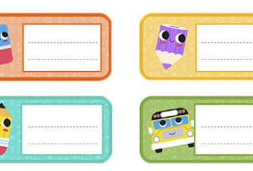 Etichette per bambini da stampare gratis