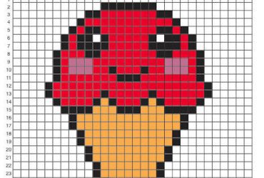 Disegno pixel art gelato