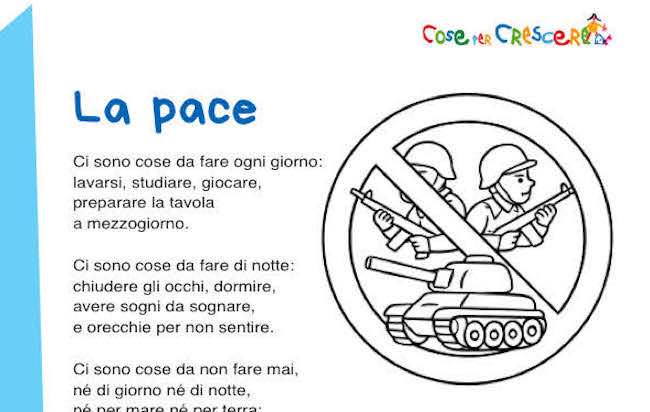 Poesia La Pace di Gianni Rodari