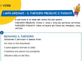 Esercizi participio presente e passato scuola primaria