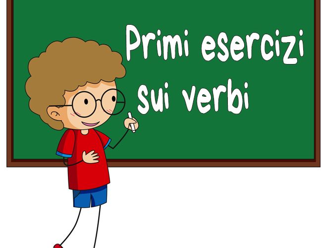 Primi esercizi sui verbi scuola primaria