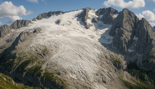 Ritiro ghiacciaio Marmolada