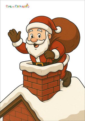 Babbo Natale nella neve