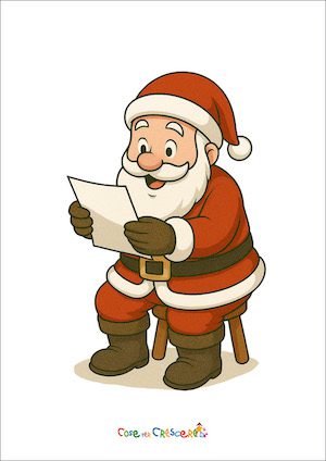 Babbo Natale che legge