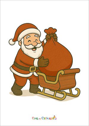 Babbo Natale con bambini