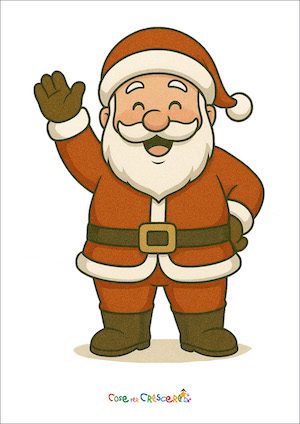 Babbo Natale che saluta