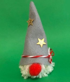 Gnomo di Natale lavoretto facile Gnomo di Natale in pannolenci