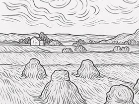 Van Gogh da colorare