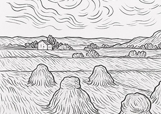 Van Gogh da colorare