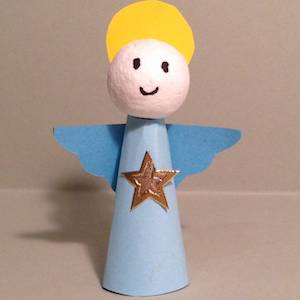 Angelo di carta per il presepe