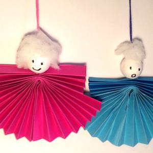 Angeli di carta addobbi