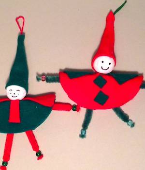 Lavoretto di Natale, addobbi in pannolenci Addobbi natalizi in pannolenci