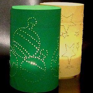 Lumini di Natale di carta