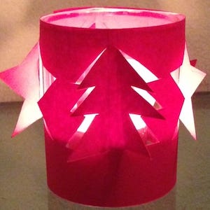 Lumino di Natale in carta