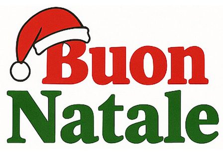 scritta Buon Natale per bambini