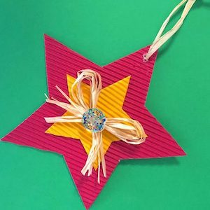 Stella di Natale in cartoncino