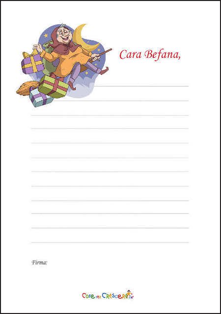 Lettera Befana modello 3