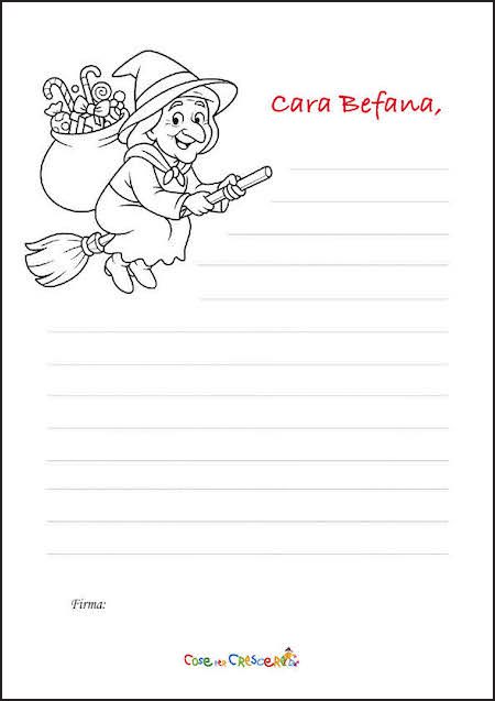 Lettera Befana modello 6