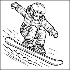 Snowboard da colorare