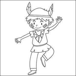 Vestito da indiano da colo