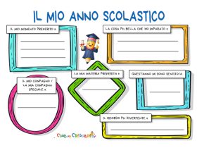 scheda il mio anno scolastico da stampare scuola primaria