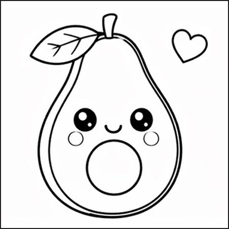 Frutta kawaii disegno facile