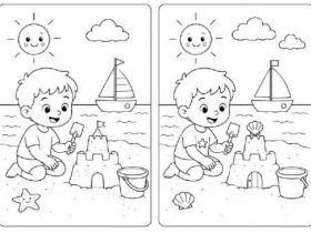 Gioco del trova le differenze per bambini da stampare