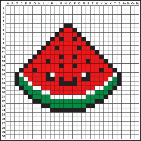 pixel art estate bambini da stampare