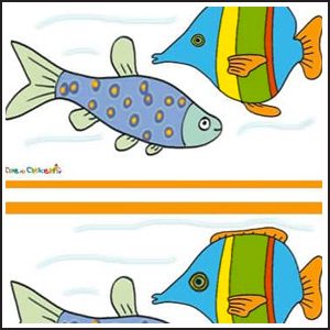 pesci tropicali gioco differenze bambini