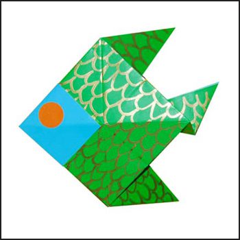 pesce origami lavoretto estate bambini