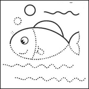 pregrafismo mare da stampare bambini