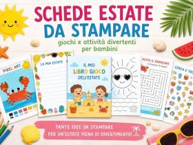 schede estate da stampare per bambini con giochi e attività