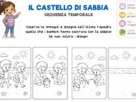 sequenza temporale da stampare storia per bambini