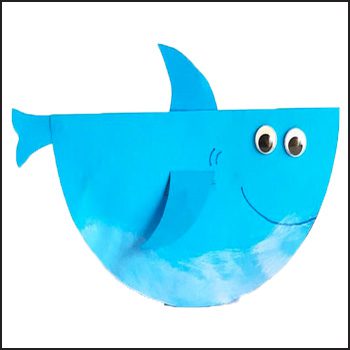 squalo di carta lavoretto estate bambini
