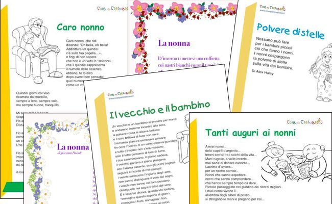Poesie per la Festa dei Nonni adatte alla classe quinta primaria