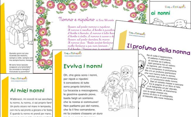 Raccolta di poesie per la Festa dei Nonni per la classe terza primaria