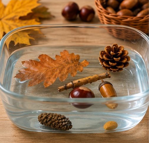 Esperimento galleggia affonda autunno