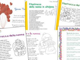 Poesie e filastrocche per la Festa dei Nonni classe prima da leggere e stampare