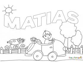 Nome Matias da colorare e stampare gratis