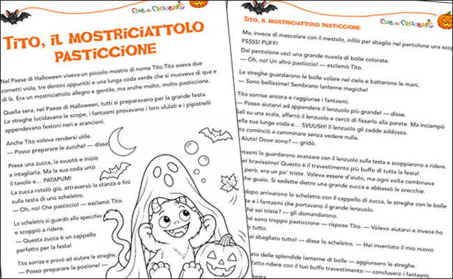 Storia di Halloween per la scuola dell’infanzia da stampare